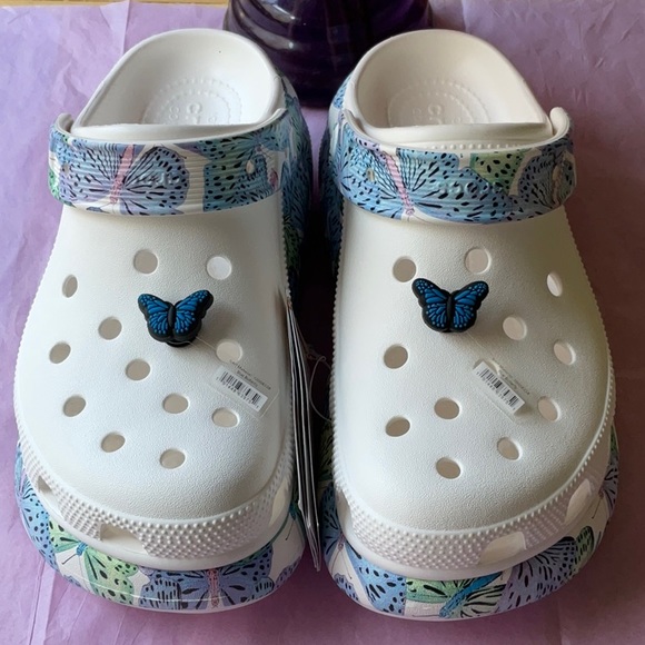 🦋 CROCS CRUSH BUTTERFLY CLOGS 🦋  NWT 🦋 - Picture 8 of 16